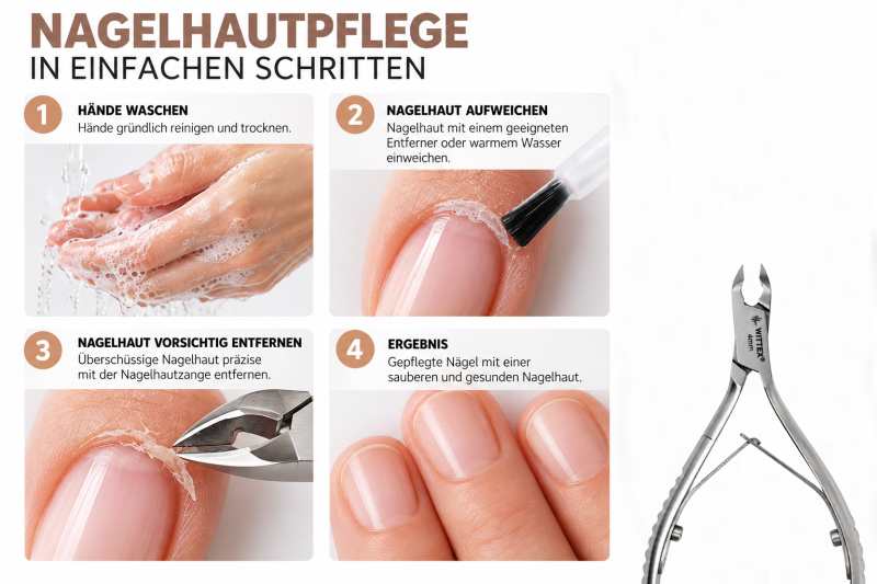 Nagelhautzange 4 mm – Präzise Hautzange für Maniküre & Pediküre